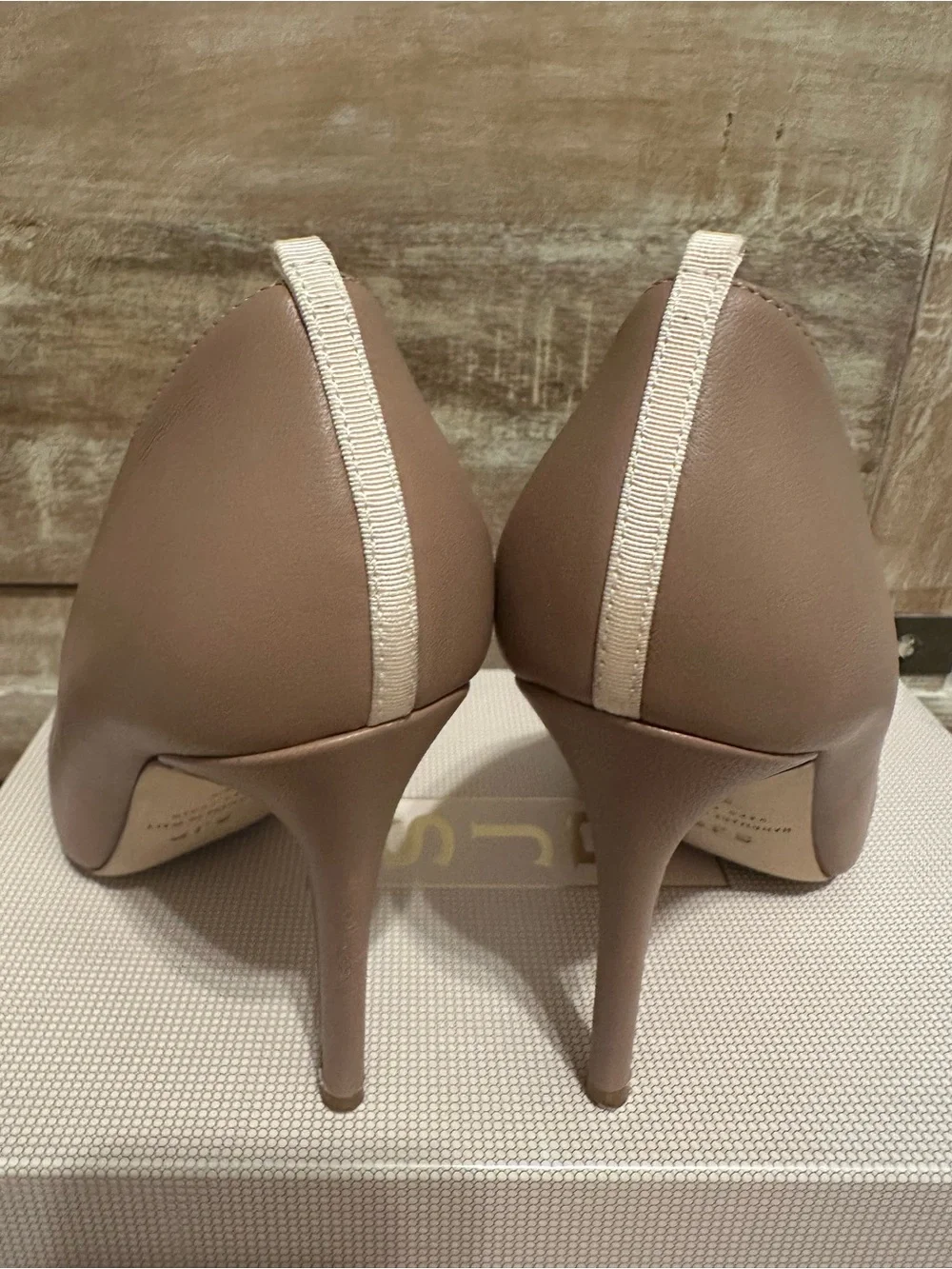 SJP by Sarah Jessica Parker Tan Pointed-Toe Pumps